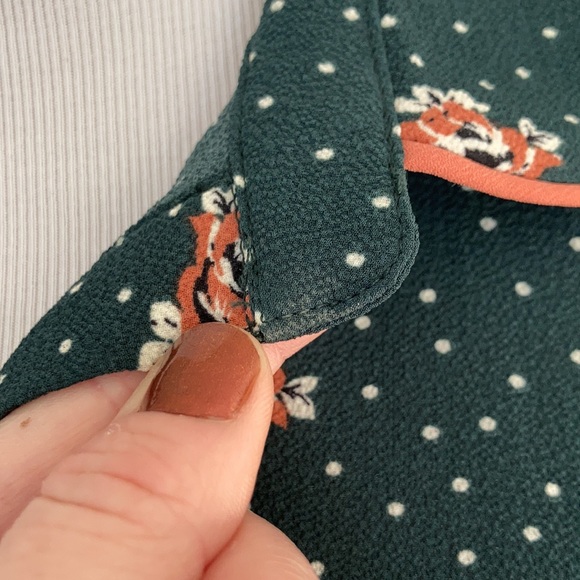 As U Wish Green Floral Mini Dress, Size M - Picture 6 of 11